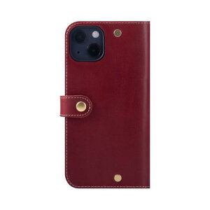 HANATORA iPhone14Plus ケース 手帳型 本革 スマホケース スマホ スタンド ストラップ 付き イタリアンレザー ギフト マグネットなし レッド PN-14Plus-Red 父の日ギフト 父の日 ギフト 誕生日 人気商品