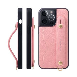 HANATORA for iPhone 15Pro �P�[�X �{�v �ϏՌ� �w�ʃx���g �J�[�h�|�P�b�g �X�}�z�P�[�X �X�}�z �X�^���h�@�\ �l�b�N �X�g���b�v �t�� �G���{�X���U�[ �M�t�g �}�O�l�b�g�Ȃ� �s���N NCGH-15Pro-Pink