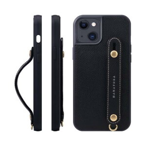 HANATORA for iPhone 15Plus �P�[�X �{�v �ϏՌ� �w�ʃx���g �X�}�z�P�[�X �X�}�z �X�^���h�@�\ �l�b�N �X�g���b�v �t�� �G���{�X���U�[ �M�t�g �}�O�l�b�g�Ȃ� �u���b�N NGH-15Plus-Black