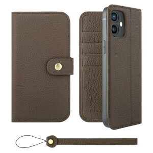 HANATORA iPhone12mini P[X 蒠^ {v X}zP[X X}z X^h Xgbv t VNJ[tU[ Mtg xg }OlbgȂ g[v H0XB-12mini-Taupe Mtg aMtg 