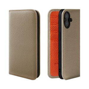 HANATORA iPhone16Plus �P�[�X �蒠�^ �{�v �X�}�z�P�[�X �X�}�z �X�^���h �R�[�h�z���_�[ �t�� �V�������N�J�[�t���U�[ �M�t�g �}�O�l�b�g�Ȃ� �O���[�W�� + �I�����W PH-16Plus-Grege-OG �M�t�g �a����