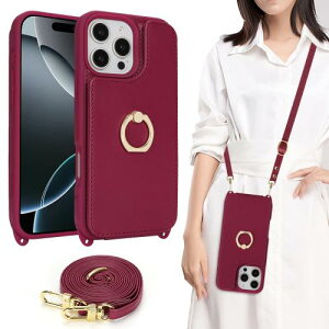 iPhone 16 Pro �P�[�X �V�����_�[ �����O�t�� �X�g���b�v�P�[�X �V�����_�[�P�[�X �|�V�F�b�g �A�C�t�H�� 16 �v�� �����O�t�� �J�o�[ �A�C�z�� 16 pro �X�}�z�P�[�X ��phone 16 pro �g�уJ�o�[ case �K
