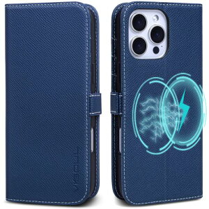 VISOUL iPhone16Pro 対応ケース 手帳型 本革 アイフォン16プロ 手帳型ケース MagSafe対応 スマホケース サイドマグネット型 携帯ケース iphone16 Pro レザーケース 横置きスタンド カード収納 全面保護