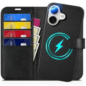 TUCCH iPhone 16 Ή P[X 蒠^ 2 in 1  ACtH[16蒠^P[X O\ [RFIDubLO] 4J[h|Pbgt uX^h@\ Ռz Sʕی PU 2024N 6.1