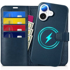 TUCCH iPhone 16 Ή P[X 蒠^ 2 in 1  ACtH[16蒠^P[X O\ [RFIDubLO] 4J[h|Pbgt uX^h@\ Ռz Sʕی PU 2024N 6.1