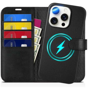 TUCCH iPhone16 ProΉ P[X 蒠^ 2 in 1  ACtH[16v蒠^P[X O\ [RFIDubLO] 4J[h|Pbgt uX^h@\ Ռz Sʕی PU 2024N