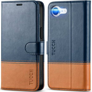 TUCCH iPhone 16e �Ή� �P�[�X �蒠�^ �A�C�t�H��16e �蒠�P�[�X �J�[�h���[ ���u���X�^���h�@�\ [RFID�u���b�L���O] �ϏՌ� �S�ʕی� TPU�f�� PU���� �����ӂ���16e�J�o�[ (2025�N���� 6.1�C���` �A�C�t