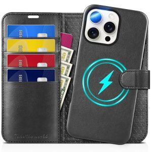 TUCCH iPhone 16 Pro Max Ή P[X 蒠^ 2 in 1  ACtH[16v}bNX蒠^P[X O\ [RFIDubLO] 4J[h|Pbgt uE