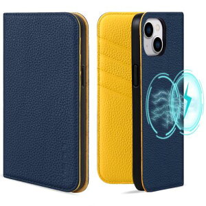 VISOUL iphone15/15Pro/15Plus/15ProMax �P�[�X �蒠�^ �{�v MagSafe�Ή� �蒠�^ ���U�[�P�[�X �J�[�h���[ �g�уP�[�X �S�ʕی� �_���TPU�f�� �}�O�l�b�g�� �X�^���h�@�\�t�� �X�}�z�P�[�X
