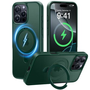 8�N�̏��S�J�� ���ϋv�X�^���h�\��CASEKOO for iPhone �P�[�X �ČRMIL�K�i �ϏՌ��^MagSafe�Ή��B���X�^���h �c�����đΉ� ���C�����X�[�d�Ή� �}�b�g�d�グ �w��h�~ ���ϖh�~ ������ �X�g���b�v�z