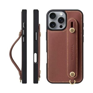 HANATORA for iPhone 16Pro �P�[�X �{�v �ϏՌ� �w�ʃx���g �X�g���b�v�����O �X�}�z�P�[�X �X�}�z �X�^���h�@�\ �R�[�h�z���_�[ �K���X�t�B���� �t�� �I�C���h���U�[ �M�t�g GH-16Pro-Green-Orange