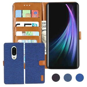 Anrek�݊��� AQUOS zero2 SH-01M docomo / SHV47 au/softbank �Ή� SHARP 6.4�C���` �f�j���ޗ� �蒠�P�[�X (�u���[) �V���[�v �h�R��sh01m �\�t�g�o���Nshv47 �A�N�I�Xzero2 �J�o�[ �蒠�^ �J�[�h���[ �T�C�h�}�O�l