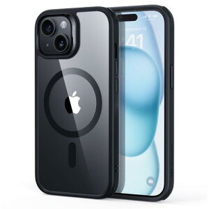 �ČRMIL�K�i�EMagsafe�Ή�ESR iPhone 15 Plus �P�[�X �ω��� ��phone15plus �P�[�X �ϏՌ� ���h�~ iPhone 15 Plus�p ���C �X�}�z�P�[�X Classic�V���[�Y �N���A_�u���b�N