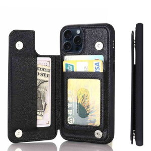 Anrek�݊��� Apple iPhone 15 PRO 6.1 inch �p �P�[�X �蒠�^�i�u���b�N�j�A�C�t�H��15�v�� 6.1�C���` ���� PU�v ���΋z�� �|�P�b �Ў葀��w�� IC �J�[�h ���[ ���u���@�\ �P�[�X �A�b�v��iphone15�v�� ��