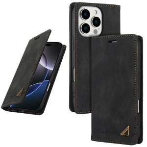 UnivoColors iPhone 12 Pro Max 手帳型ケース 高級合皮 スタンド機能 カード収納 マグネット式 TPUソフトカバー RFIDブロッキング カメラ保護 衝撃吸収 全面保護 衝撃吸収 おしゃれ カバー(ブラック)