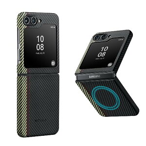 �uPITAKA�vGalaxy Z Flip7 �P�[�X MagEZ Case 5 600D�A���~�h�@�ې� ���ɔ��E���y�� �}�O�l�b�g���� �����ȃJ�[�{���� MagSafe ���C�����X�[�d�Ή� ���� �ϏՌ� MagSafe�Ή� �~�j�}���X�g �V���v�� �f�U�C��