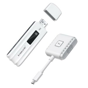 HDMI ���C�����X ����M�@ �Z�b�g 50M Lemorele ���^ �g�����[�h ���� 8�䑝�݉\ ���[�ɕ֗� USB-C ������ 50m����]������ 1080P/5Ghz WIFI�ݒ�s�v �f�����������o Type-C�X�}�[�g�t�H��/�e���r/PC/Mac/Wi
