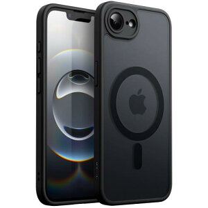 JETech iPhone 17e (2026) / iPhone 16e�p �}�O�l�b�g �P�[�X MagSafe�ɑΉ� �������̃}�b�g�w�� ���^ �ϏՌ� �X�}�z�J�o�[ 6.1�C���`�f�B�X�v���C (�u���b�N)