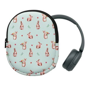 kwmobile ���[�P�[�X Sony WH-CH520 / WH-CH510 / MDR-ZX110�Ή� �P�[�X - �w�b�h�Z�b�g �ϏՌ� �l�I�v���� �E�T�M�Ƃ��ԃf�U�C��