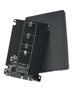 ELUTENG M.2 NGFF to SATA 3.0 �ϊ� 6Gbps �ϊ��A�_�v�^�[ �O�t���P�[�X 2.5�C���`SATA 2230 / 2242 / 2260 / 2280 mm �v���X�`�b�N�k ���r�M�� M.2 SSD �O�t���P�[�X (NVME�ɔ�Ή�)