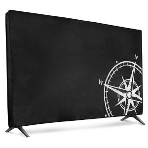 kwmobile TV�Ή� �e���r�J�o�[ - �h�o�J�o�[ �t���e���r �ی�J�o�[ �z�R���悯 TV�f�U�C�� Don't Touch My TV ���F / ���F / �L���[�g�ȔL �O���[ / ���F / ���g���R���p�X ���F / ���F 65 43 32 24