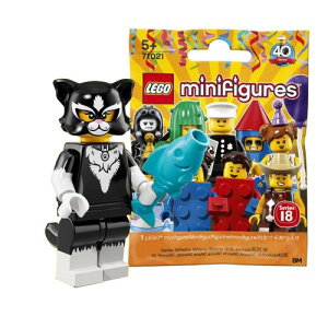 ���S(LEGO) �~�j�t�B�M���A�V���[�Y 18 �L���b�g�K�[�����J���b LEGO Collectable Minifigures Series 18 Cat Costume Girl 71021-12