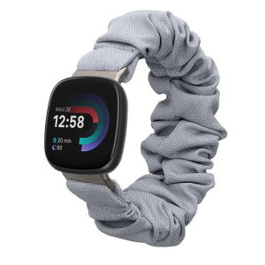 kwmobile Fitbit Versa 4 / Sense 2 3 Sense�Ή� �o���h - �����x���g �V���V�� �S�� �R�b�g�� 14-19 cm ���x���_�[ �u���[�O���[