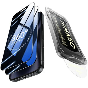 NIMASO 360�x �`�����h�~ iPhone �K���X�t�B���� �v���C�o�V�[�ی� �̂������h�~ �㉺���E �����Ȃ� iPhone 17 Pro Max �p/iPhone 16 / iPhone 15/iPhone 15Plus/16 Plus�Ή�/iPhone 15 Pro Max�p/iPhone Air �p ���Ή� Pro�p