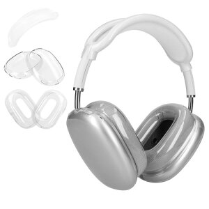 kwmobile Apple AirPods Max / 2�Ή� �P�[�X�J�o�[ - 3in1�P�[�X �Z�b�g ���h�~ �w�b�h�z�� �ی�A�N�Z�T���[ �ϏՌ� ���� ���� / ���F