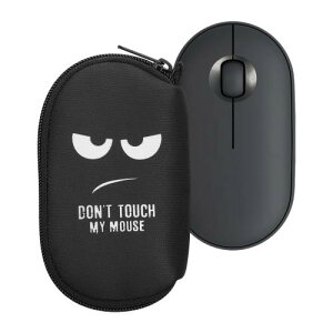kwmobile Logitech Pebble Mouse 2 M350s / M350�Ή� �P�[�X - �}�E�X�P�[�X �����}�E�X �W�b�p�[�t�� �l�I�v���� Don't Touch My Mouse�f�U�C�� Don't Touch My Mouse 02-01