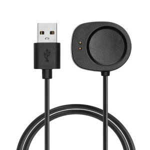 kwmobile �[�d�P�[�u�� Huami Amazfit Balance/Balance 2 /T-Rex 3 /Helio Strap�Ή� USB�[�d�� - �X�}�[�g�E�H�b�` �X�y�A �`���[�W���[ ���F �u���b�N