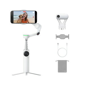 Insta360 Flow 2 Pro AI�g���b�J�[�L�b�g �z���C�g - �ƊE����AI���ڃX�}�z�W���o��