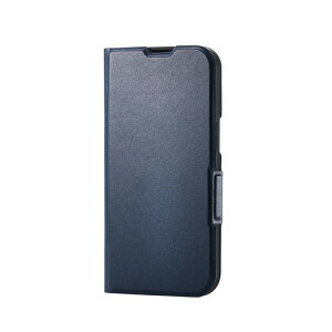 �G���R�� iPhone 16e �P�[�X �蒠�^ �}�O�l�b�g�� ���U�[ �ϏՌ� �Ռ��z�� �y�� ���^ �J�[�h���[ �X�^���h�@�\ ���C�����X�[�d�Ή� �J�[�{�� PM-A25SPLFUCB �J�[�{���u���b�N / �f�B�[�v�s���N