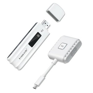 HDMI ���C�����X ����M�@ �Z�b�g 50M Lemorele ���^ �g�����[�h ���� 8�䑝�݉\ ���[�ɕ֗� USB-C ������ 50m����]������ 1080P/5Ghz WIFI�ݒ�s�v �f�����������o 1TX+1RX(USB-C) 50M