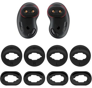 A-Focus �E�B���O�`�b�v �C���[�s�[�X �C���[�`�b�v Galaxy Buds Live�p �����p�V���R�����E�B���O�`�b�v�C���[�s�[�X SM-R180NZKAXJP�p S/L 2�T�C�Y 4�y�A�Z�b�g �u���b�N(Black)