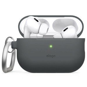 elago AirPods Pro2 �Ή� �P�[�X �ϏՌ� �J���r�i �t ���^ �\�t�g �V���R�� �J�o�[ Lightning USB-C ���C�����X�[�d MagSafe Apple Pro 2 �A�b�v�� �G�A�|�b�c�v��2 ��2���� ORIGINAL HANG �_�[�N�O���[