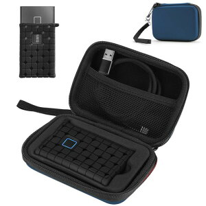 ProCase T7 Touch �O�t��SSD 500G/ 1T/ 2T �P�[�X �|�[�^�u��SSD���[�P�[�X �R���p�N�g �n�[�hEva �h�k �h�o �h�Ռ� �J�o�[ HDD�P�[�X �K�p�@�� Samsung T7/ �O�t�� 500GB / - ���b�h / �l�[�r�[ 1TB 2TB