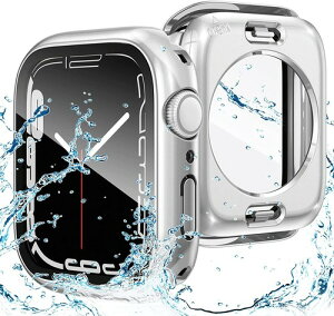 AMAPC for Apple Watch �P�[�X 360�x�S�ʖh�� �o���h ���j�E�X�|�[�c��p �K���X�t�B���� ��̌^ apple watch �p �J�o�[ 360�t���{�f�B�h�� �A�b�v���E�H�b�` �P�[�X Apple Watch Series6/SE/5/4 40mm�Ή� �V���o