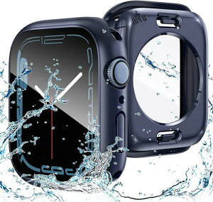 AMAPC for Apple Watch �P�[�X 360�x�S�ʖh�� �o���h ���j�E�X�|�[�c��p �K���X�t�B���� ��̌^ apple watch �p �J�o�[ 360�t���{�f�B�h�� �A�b�v���E�H�b�` �P�[�X Apple Watch Series6/SE/5/4 44mm�Ή� �u���[