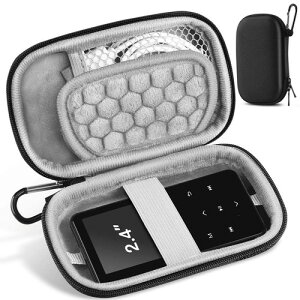 AGPTEK MP3�v���[���[�p���^�ŃR���p�N�g�ȕی�P�[�X 2.4�C���`MP3�p �u���b�N