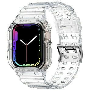 amBand(�A���o���h) Apple Watch�p�o���h 44mm 42mm �o���p�[�P�[�X�t�� �����Y�o���h iWatch�V���[�Y 6 5 4 3 2 1 SE�p �X�|�[�c �~���^���[ �ی�P�[�X �v���e�N�^�[ ������Ռ��ւ̃v���e�N�V���� 42mm/4