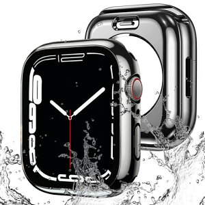 AMAPC for Apple Watch �P�[�X 360�x�S�ʖh�� �o���h ���j�E�X�|�[�c��p �K���X�t�B���� ��̌^ apple watch �p �J�o�[ 360�t���{�f�B�h�� �A�b�v���E�H�b�` �P�[�X Apple Watch Series 9/8/7 41mm�Ή� ����̃u