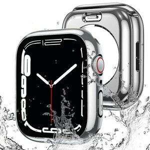 AMAPC for Apple Watch �P�[�X 360�x�S�ʖh�� �o���h ���j�E�X�|�[�c��p �K���X�t�B���� ��̌^ apple watch �p �J�o�[ 360�t���{�f�B�h�� �A�b�v���E�H�b�` �P�[�X Apple Watch Series 9/8/7 41mm�Ή� ����̃V