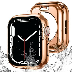 AMAPC for Apple Watch �P�[�X 360�x�S�ʖh�� �o���h ���j�E�X�|�[�c��p �K���X�t�B���� ��̌^ apple watch �p �J�o�[ 360�t���{�f�B�h�� �A�b�v���E�H�b�` �P�[�X Apple Watch Series 9/8/7 45mm�Ή� ����̃�