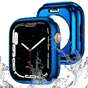 AMAPC for Apple Watch �P�[�X 360�x�S�ʖh�� �o���h ���j�E�X�|�[�c��p �K���X�t�B���� ��̌^ apple watch �p �J�o�[ 360�t���{�f�B�h�� �A�b�v���E�H�b�` �P�[�X Apple Watch Series 9/8/7 41mm�Ή� ����̃u