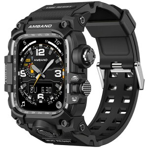 �R���p�`�u�� �A�b�v���E�H�b�` �o���h Apple Watch Series 9/8/7 45mm�ɑΉ� ���^�� �P�[�X TPU�o���h ��̌^ ���W�t�� M3 �ی�J�o�[ �ϏՌ� �u���b�N