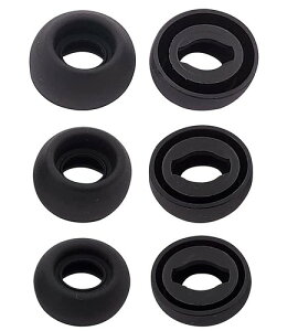 A-Focus �C���[�s�[�X �C���[�`�b�v �C���z���J�o�[ Galaxy Buds Pro�p �����p�V���R�����C���[�s�[�X SM-R190NZKAXJP�p S/M/L 3�y�A�Z�b�g �u���b�N(Black)