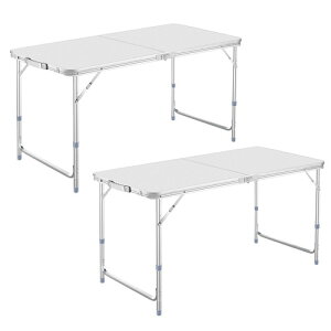 DesertFox �L�����v �e�[�u�� �A�E�g�h�A �܂肽���� 120cm/180cm �P�i/�Z�b�g ����3�i�K�����\ ���R�ɍ��������\�s�N�j�b�N ���W���[ �L�����v�p �܏�� �R���p�N�g ���[ �ȒP�g�� ��,120cm