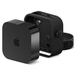 elago Apple TV 4K 2022 �Ή� �P�[�X �}�E���g �J�o�[ �V���R�� �� 3 WAY (�l�W �Œ� �X�g���b�v �݂邷 �}�O�l�b�g ����) �z���_�[ �Ǌ|���p �u���P�b�g �V���R�[�� �� �h�~ �w��h�~ �J�o�[