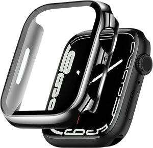 AMAPC for Apple Watch �P�[�X Series �p ��̌^ apple watch �J�o�[ �A�b�v���E�H�b�` ���h�~ �ϏՌ� ���y�� PC�f�� �S�ʕی� �����ȒP �z���C�g& ���[�Y�S�[���h / ����̃V���o�[ 2024������ S10 46mm